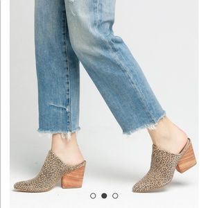 ABLE Rojas Mule Napa Leopard, Size 9.5